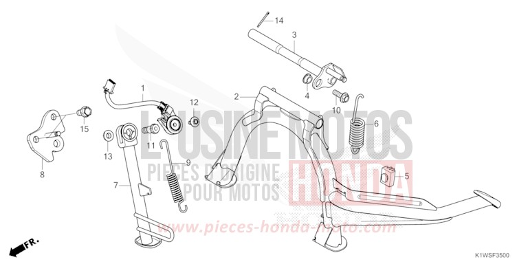 STAND for SH350i BLACK (NH1) from 2025