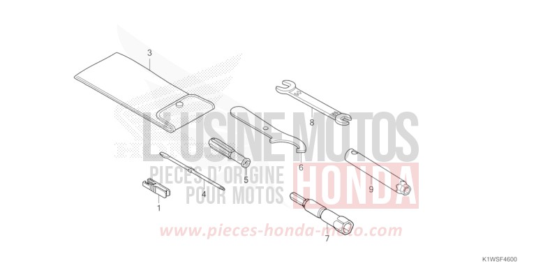 TOOLS for SH350A PEARL NEBBIA WHITE (NHC95) from 2025