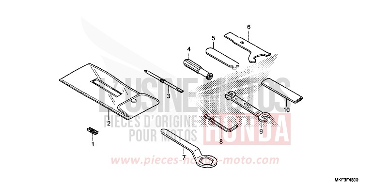 TOOLS for CBR1000 VICTORY RED (R334) from 2017
