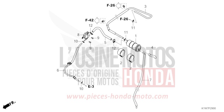 CANISTER for SH350i MAT LUSENT SILVER METALLIC (NHC09) from 2023