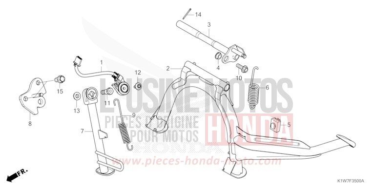 STAND for SH350i MAT LUSENT SILVER METALLIC (NHC09) from 2023