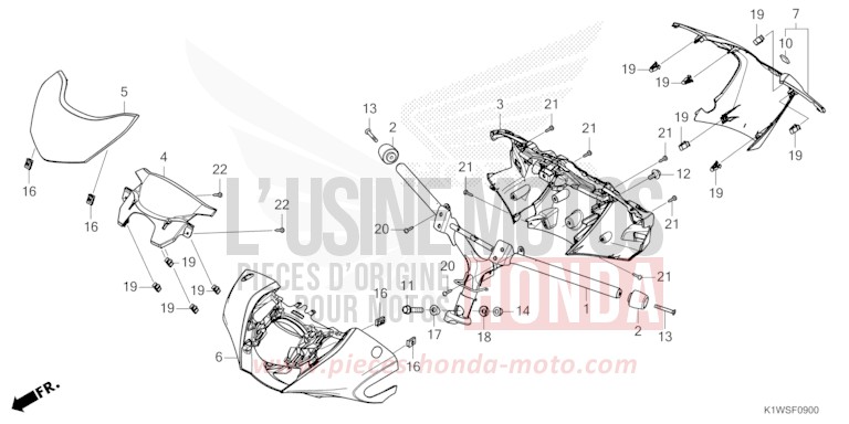 HANDLE PIPE/HANDLE COVER for SH350i MAT ROCK GRAY (NHC70) from 2025