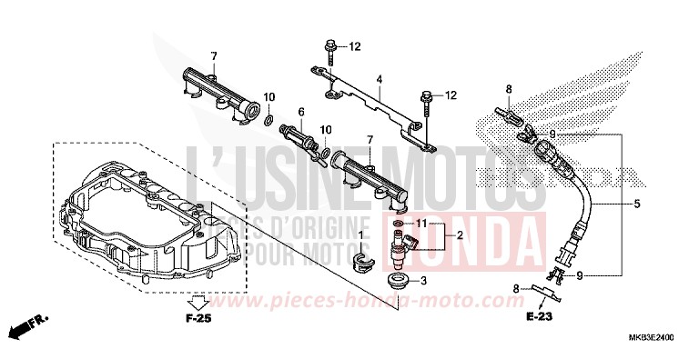 INJECTOR for CBR1000 ROSS WHITE (NH196) from 2015