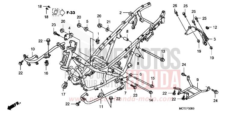 FRAME BODY for SW-T400 DEGITAL SILVER METALLIC (NHA30) from 2007