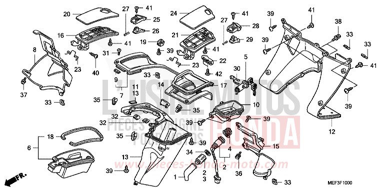 INNER BOX (FJS400D8) for SW-T400 HEAVY GRAY METALLIC-U (NH194) from 2008