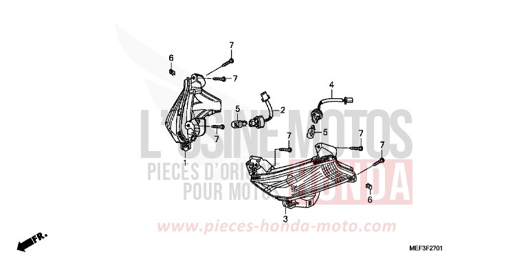 FRECCIA (FJS400D9/FJS400A) per SW-T400 CANDY GRACEFUL RED-U (R151) del 2009