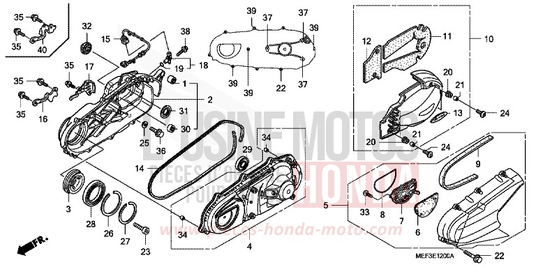 SWINGARM for SW-T400 PEARL SUNBEAM WHITE (NHA66) from 2009