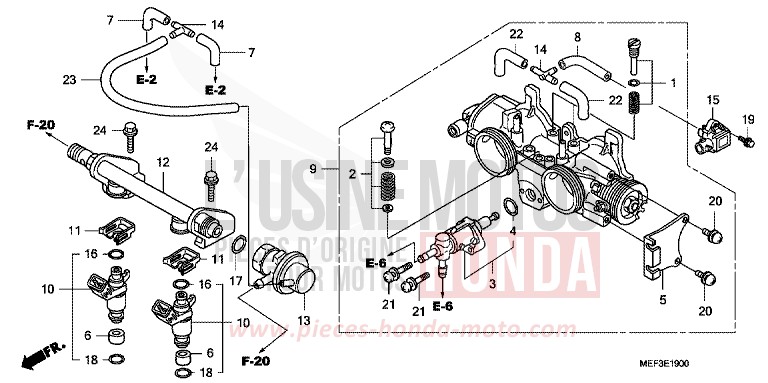 THROTTLE BODY for SW-T400 PEARL SUNBEAM WHITE (NHA66) from 2009