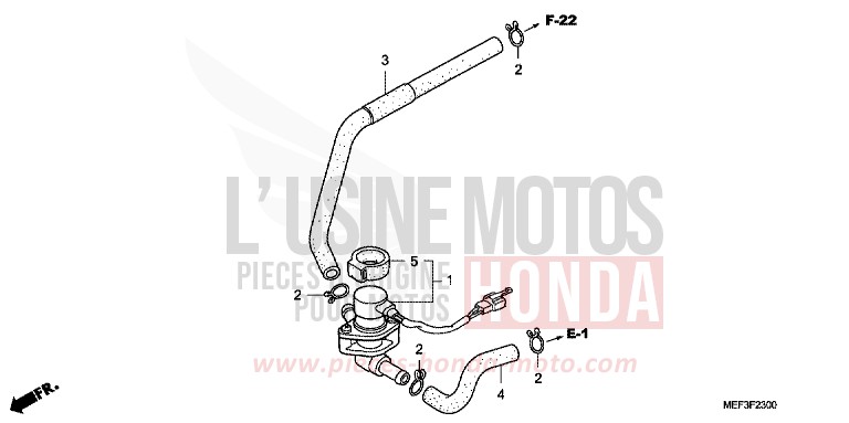 AIR INJECTION VALVE for SW-T400 SWORD SILVER METALLIC (NHA95) from 2009