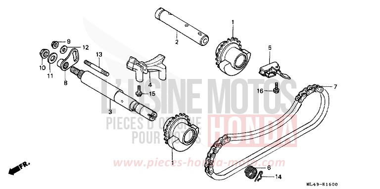 BALANCER for CB450S STARLIGHT SILVER METALLIC (NH131) from 1986