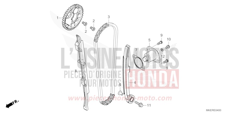CAM CHAIN/TENSIONER for CRF450R EXTREME RED (R292) from 2025