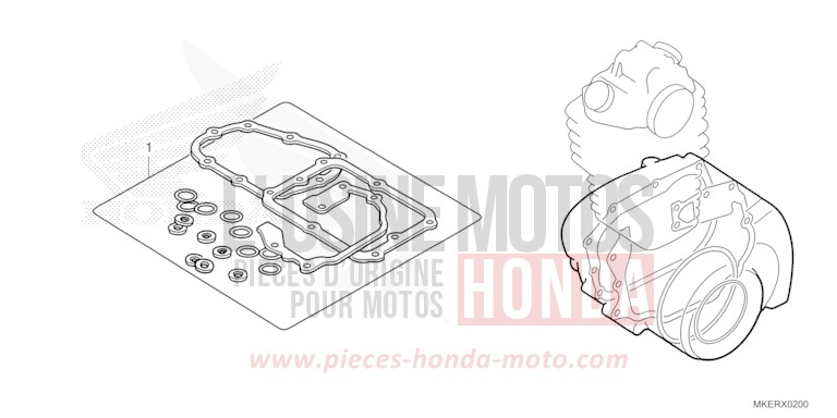 GASKET KIT B for CRF450R EXTREME RED (R292) from 2025