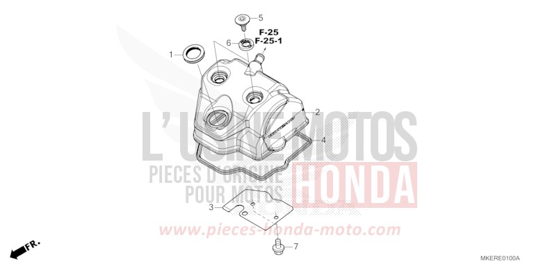 CYLINDER HEAD COVER for CRF450R EXTREME RED (R292) from 2025