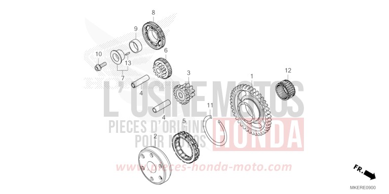 STARTING CLUTCH for CRF450R EXTREME RED (R292) from 2025