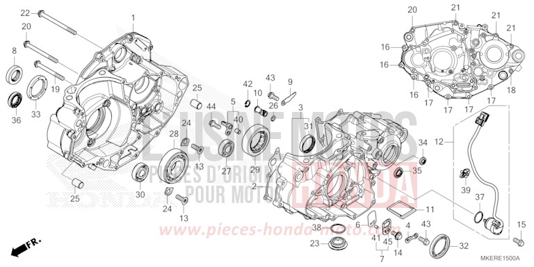 CRANKCASE for CRF450R EXTREME RED (R292) from 2025