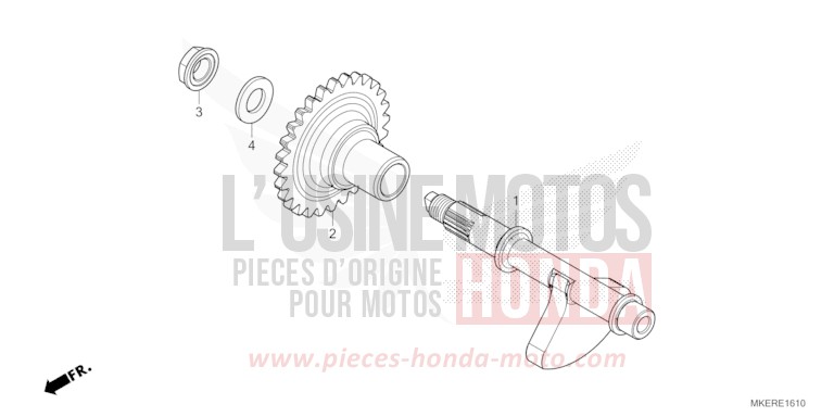 BILANCIERE per CRF450R EXTREME RED (R292) del 2025