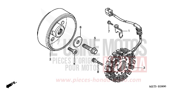 GENERATOR for CBF500 BLACK (NH1) from 2004