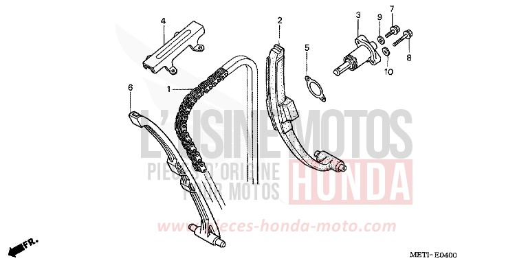 CAM CHAIN/TENSIONER for CBF500 QUASAR SILVER METALLIC (NHA48) from 2006