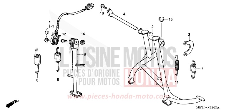 STAND for CBF500 CANDY XENON BLUE (PB324) from 2004