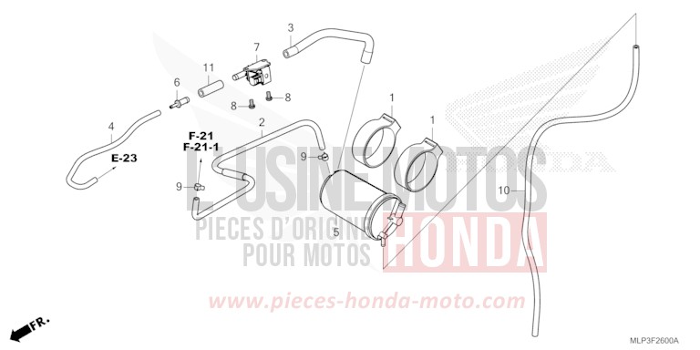 CANISTER/STAY for CL500A PEARL DUSK YELLOW (Y238) from 2025