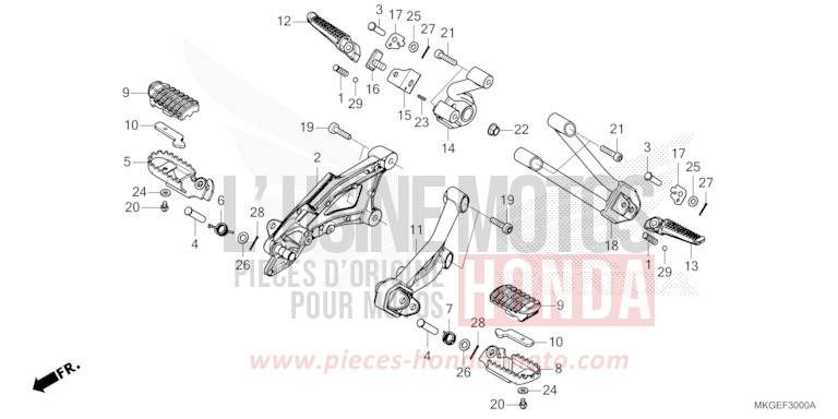STEP for CMX500 GRAPHITE BLACK (NHB01) from 2020