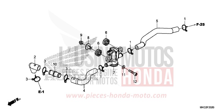 AIR INJECTION SOLENOID VALVE for CMX500 MAT FRESCO BROWN (Y215) from 2019
