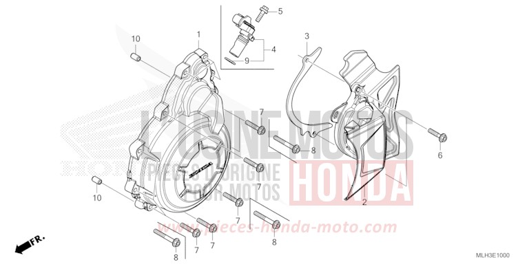 A.C. GENERATOR COVER for REBEL MAT DIM GRAY METALLIC (NHC34) from 2025