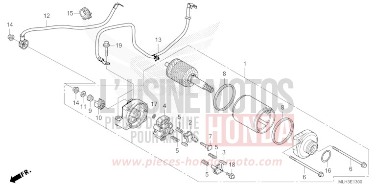 STARTER MOTOR for REBEL MAT DIM GRAY METALLIC (NHC34) from 2025