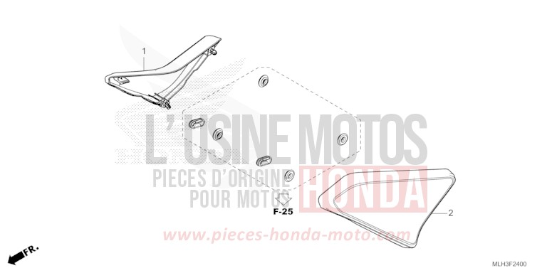SIDE COVER for REBEL MAT DIM GRAY METALLIC (NHC34) from 2025
