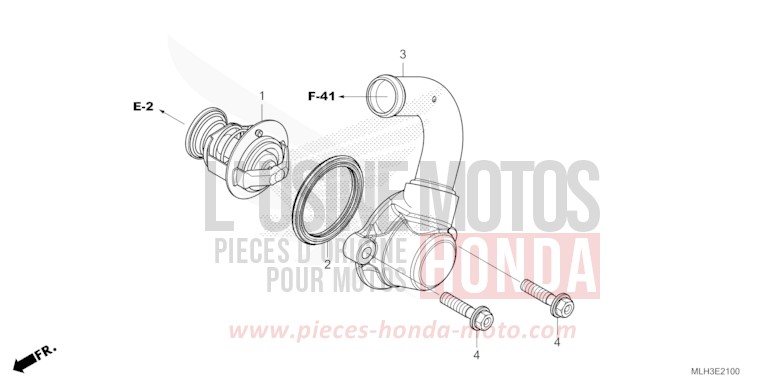 THERMOSTAT for CMX500 MAT GUNPOWDER BLACK METALLIC (NH436) from 2025