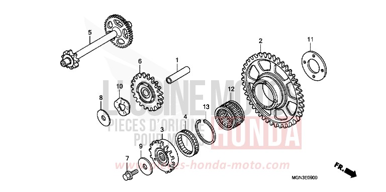 STARTING CLUTCH for CBF600N PEARL COOL WHITE (NHA16) from 2010