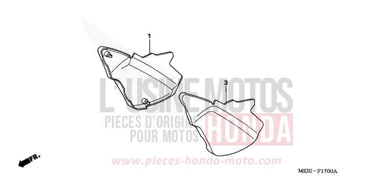 COPERTURA LATERALE per CBF600S FORCE SILVER METALLIC (NH411) del 2005