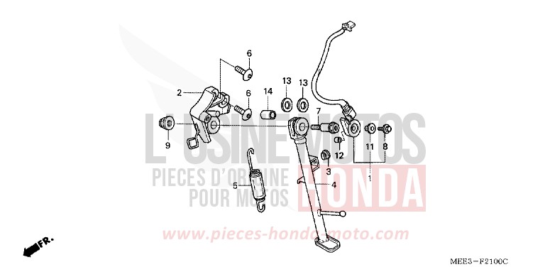 STAND for CBR600RR NOIR (NH1) from 2003