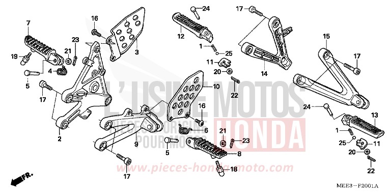 STEP (CBR600RR5/6) for CBR600RR NOIR (NH1) from 2005