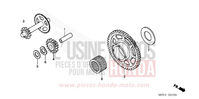 STARTING CLUTCH for CBR600RR CANDY PHOENIX BLUE (PB284) from 2005