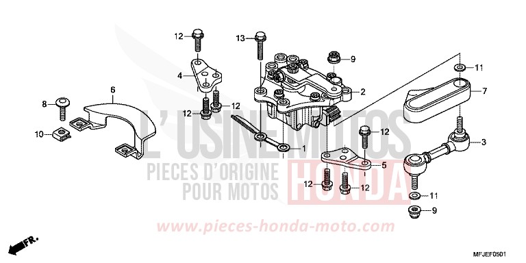 STEERING DAMPER for CBR600RR VICTORY RED (R334) from 2012