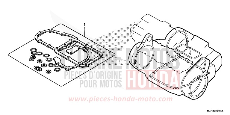 GASKET KIT B for CBR600RR VIBRANT ORANGE (YR250) from 2013
