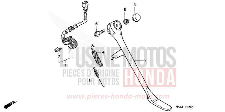 CAVALLETTO per Shadow REARL SEDONA RED (R223) del 1999