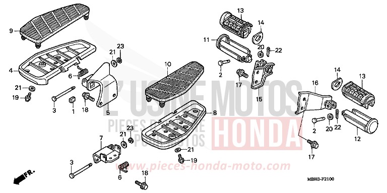 STEP for Shadow BLACK (NH1K) from 1998