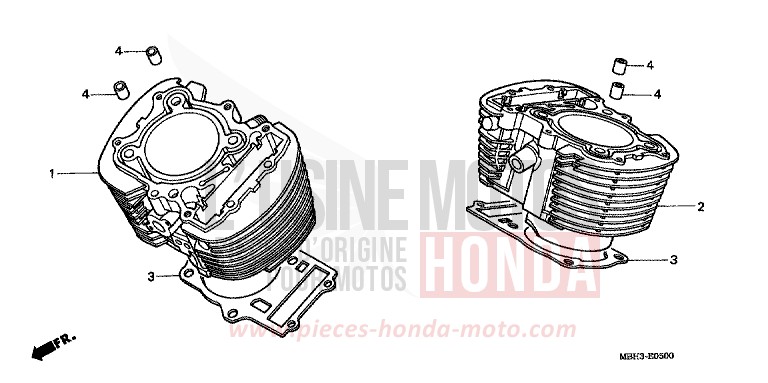 CYLINDER for Shadow PEARL SONOMA GREEN (G159A) from 1998