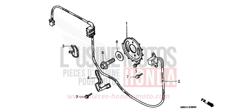PULSE GENERATOR for Shadow REARL SEDONA RED (R223E) from 1999