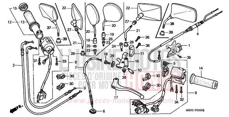 SWITCH/CABLE for Shadow REARL SEDONA RED (R223E) from 1999