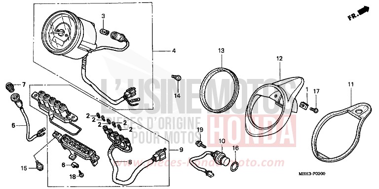 METER for Shadow SOMERSET ORANGE (R237A) from 1999