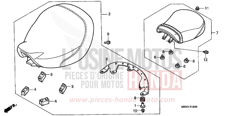 SEAT for Shadow SOMERSET ORANGE (R237A) from 1999