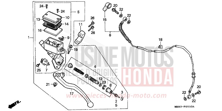 CLUTCH for Shadow CANDY SPECTRA RED (R176BA) from 1988