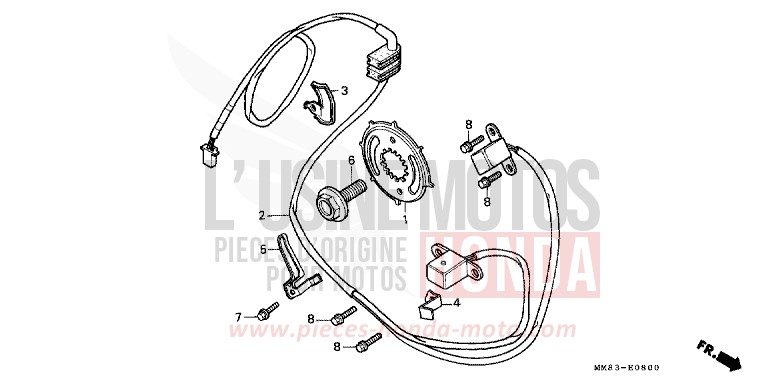 PULSE GENERATOR for Shadow PEARL ATLANTIS BLUE (B142AA) from 1988