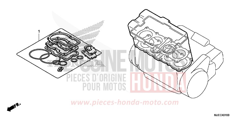 GASKET KIT A for CB650F MAT GUNPOWDER BLACK METALLIC (NH436X) from 2016