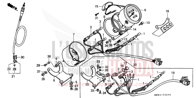METER for Shadow CANDY SPECTRA RED (R176BA) from 1994