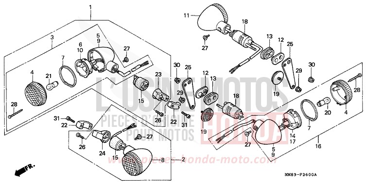 WINKER for Shadow CANDY SPECTRA RED (R176BA) from 1994