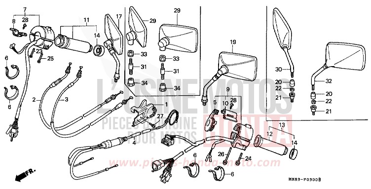 SWITCH/CABLE for Shadow PEARL ATLANTIS BLUE (B142AA) from 1994